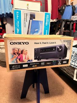 Onkyo TX-NR595 7.2 Ch. Home Theater Receiver | Dolby Atmos | DTS:X | 4K Ultra HD | HDR10 | Wi-Fi & Bluetooth