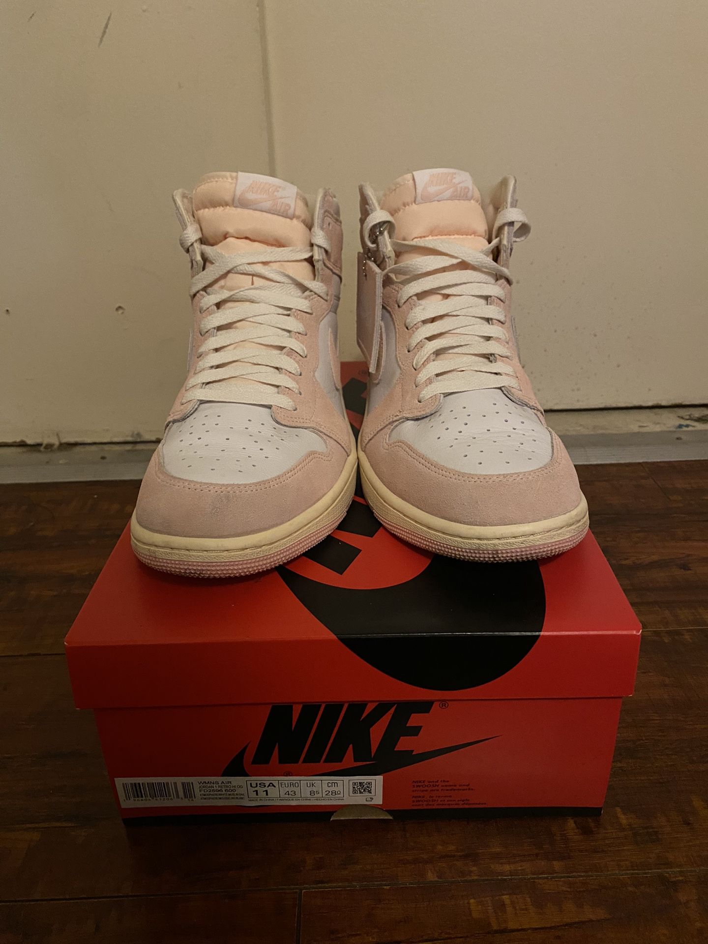 Jordan 1 washed Pink