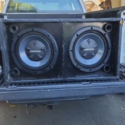 Dual 12 Inch Kenwood Subwoofer 