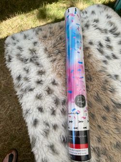 Gender Reveal Surprise Confetti Cannon for Baby Girl Biodegradable Confetti