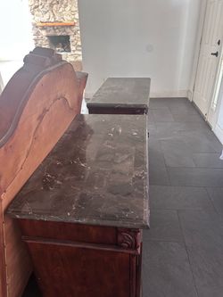 Antique Mahogany Dresser with Marble Top