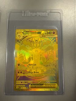 Gold pokemon Card