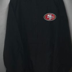 (NWOT) CHAMPION 49ERS HOODED WINDBREAKER JACKET.  (NEVER BEEN WORN )SIZE 2XL