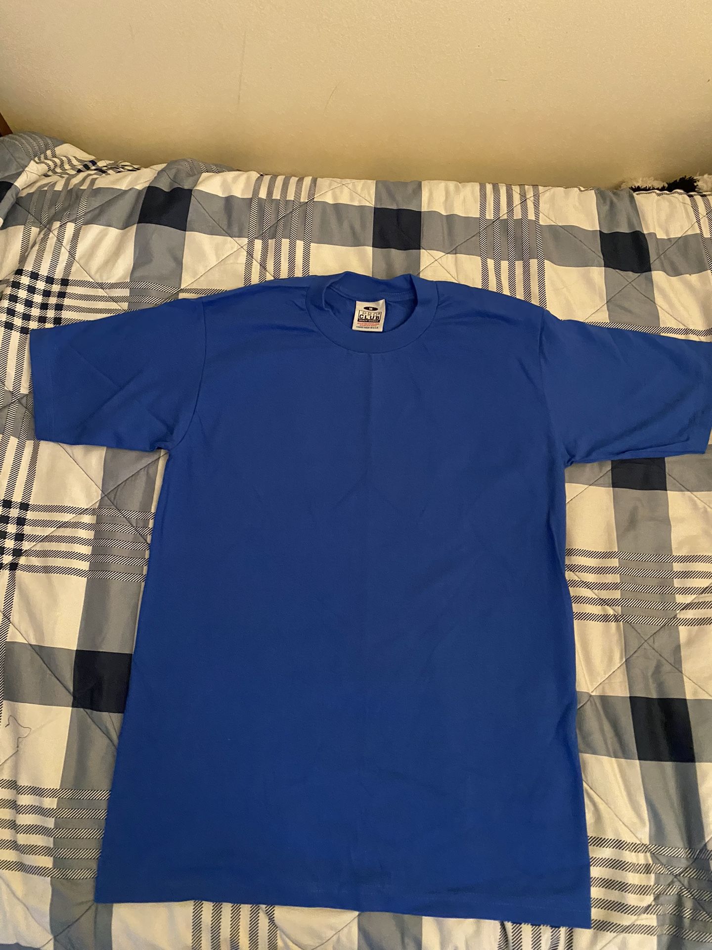 Royal blue Pro club short sleeve T shirt