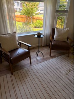 Leather accent chair pair or individual