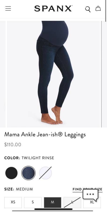 Spanx Mama Ankle Jean-ish Leggings