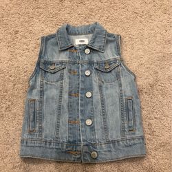 Girls Jeans Jacket Sleeveless 