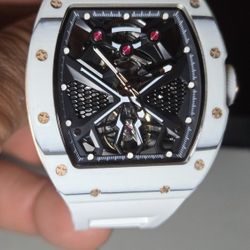 Invicta S1 Rally Automatic Men's Watch w/ Skeleton Dial - 41mm, White 