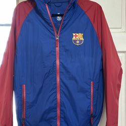 FCB Men’s Soccer Windbreaker Size Med