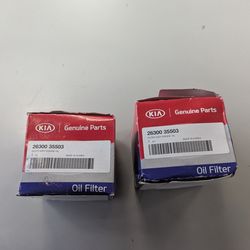 OEM Kia oil filters, 26300 35503 fits Kia 1997 through 2023