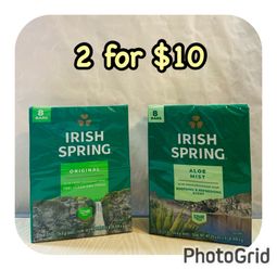(2) Irish Spring  Soap Bars (8 bars each) ,2 for $10‼️