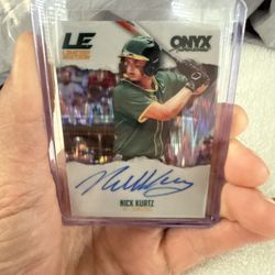 Nick Kurts  Auto Prospect Card 