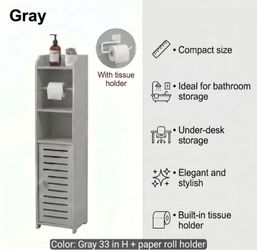 Bathroom Organizer Rack (grey)