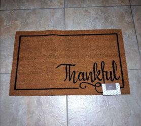 New THANKFUL Coir Rug 18x30 inch