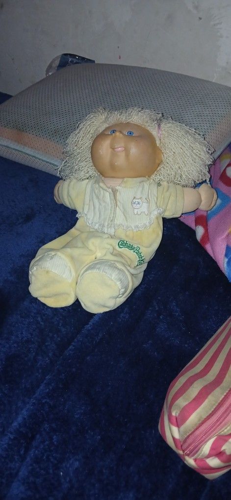 Original Cabbage Patch Doll And Porcelain Doll