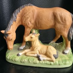 Vintage Home Interiors Homecoming "Horse and Colt" Figurine