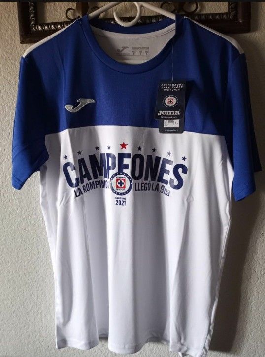 CLUB CRUZ AZUL CAMPEONES SIZE S, M, L, XL, 2XL