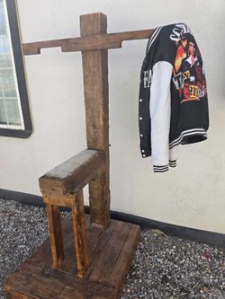 Rustic Handmade Sewing Machine Valet Stand
