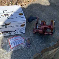 AVET MXJ 6/4 G2 TWO SPEED BIG GAME REEL in NEPTUNE Color with Glide Plate-NEW in BOX!!! 
