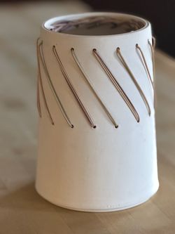 Cream Ceramic Vase