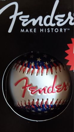 Fender Promo Collectable Baseball Red White And Blue
