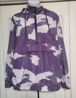 Wild Fable Purple Camo Anorak Windbreaker Jacket - XS - Half Zip Pullover