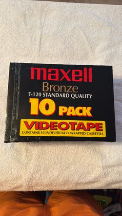 Maxwell Bronze T-120 10 Pack Videotape