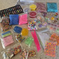 HUGE LOT OF SLIME DECO'S EASTER BASKET
