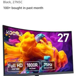 27-in Curved Screen Monitor Gaming 