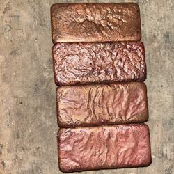 Hand Poured Copper Bars 