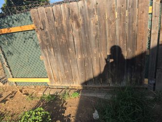 60x73 wood fence