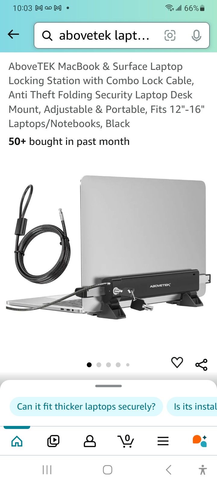 Laptop Locking Station NIB