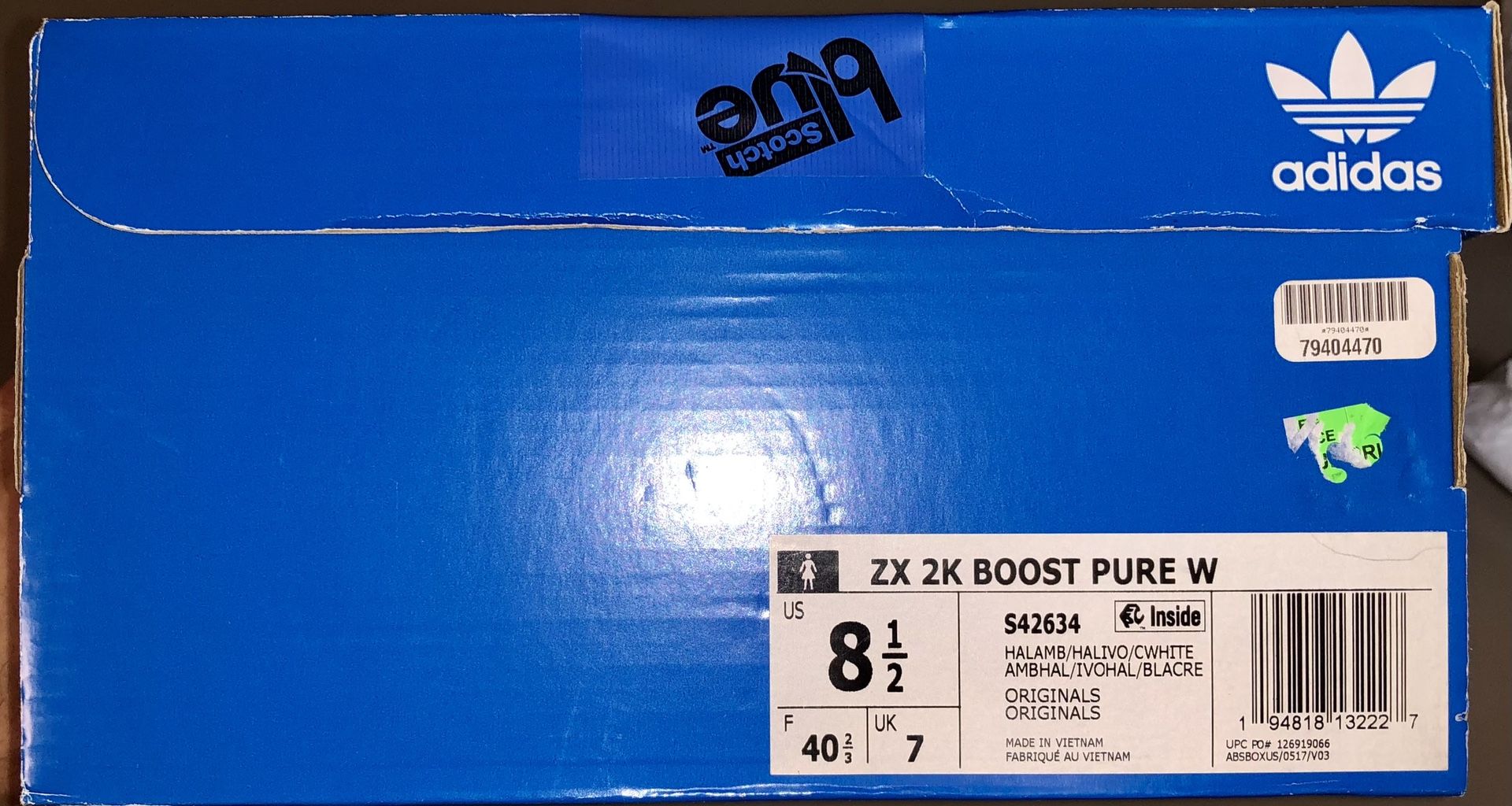 メイ Adidas ZX 2K Boost Pure Sneakers Womens Size 8.5