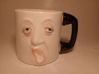 Vintage Fitz & Floyd Mood Face Mug