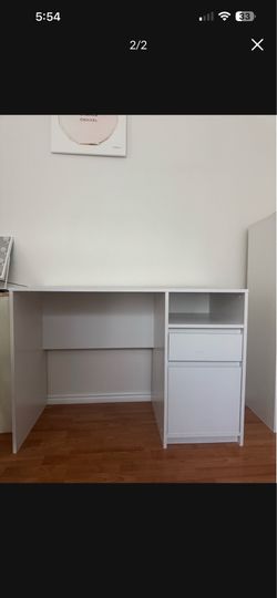 White desk