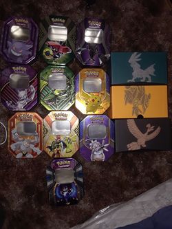 Pokemon tins and trainer boxes (Empty)