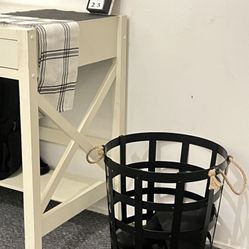 medium size iron laundry basket or decor basket 