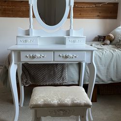 vanity + chair