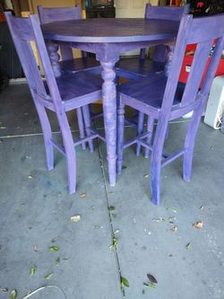 Painted Pub Table