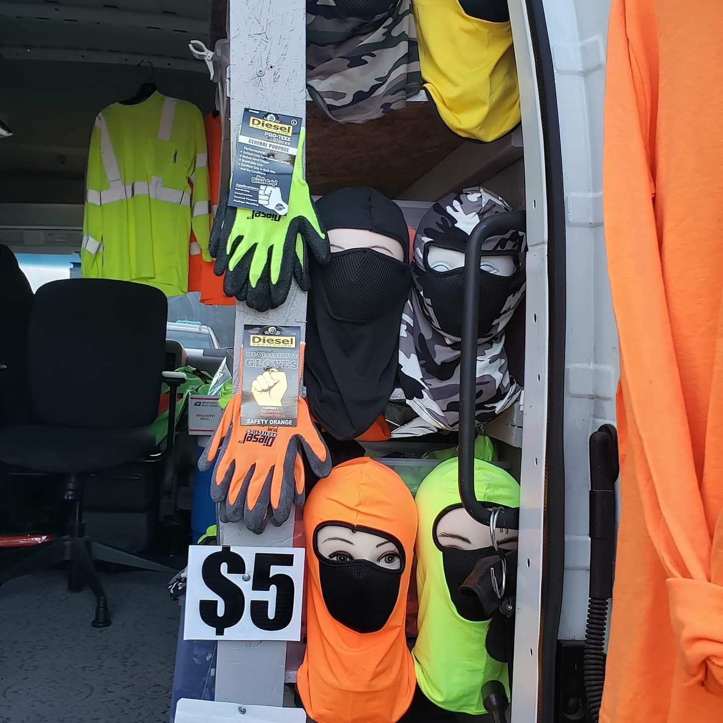 Safety mask vest and shirts