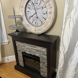 New Electric Fire Place And London Clock