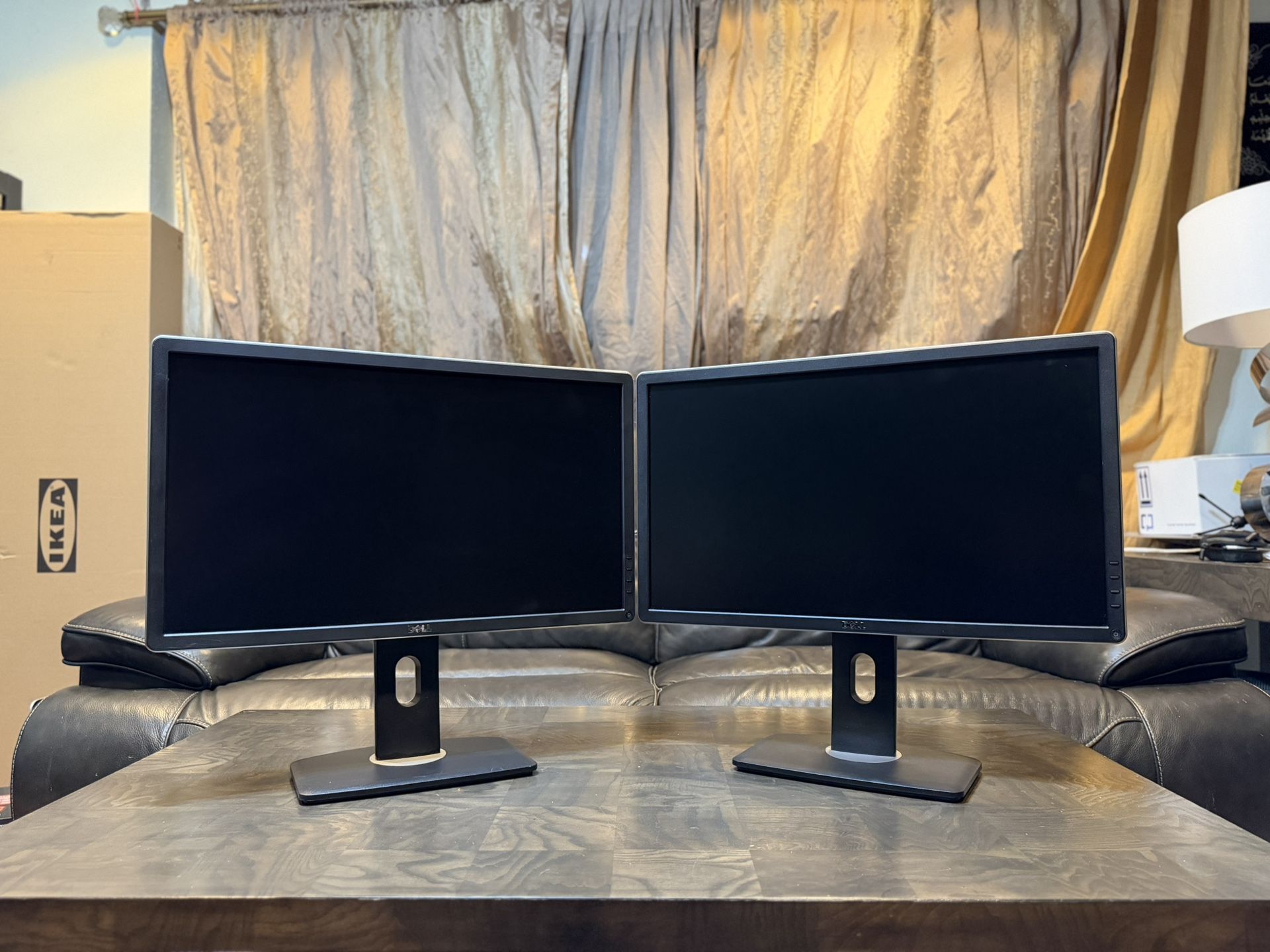 Slim Two ( dual ) DELL P2414Hb 24” flatscreen widescreen Full HD 1080p VGA DVI DP computer monitors