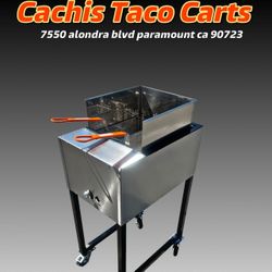 New Deep Fryer | Includes Hose With Regulador And 2 Baskets | Freidora Nueva Con 2 Canastas Y Manguera Con Regulador 