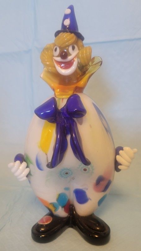 Murano Glass Clown Figurine