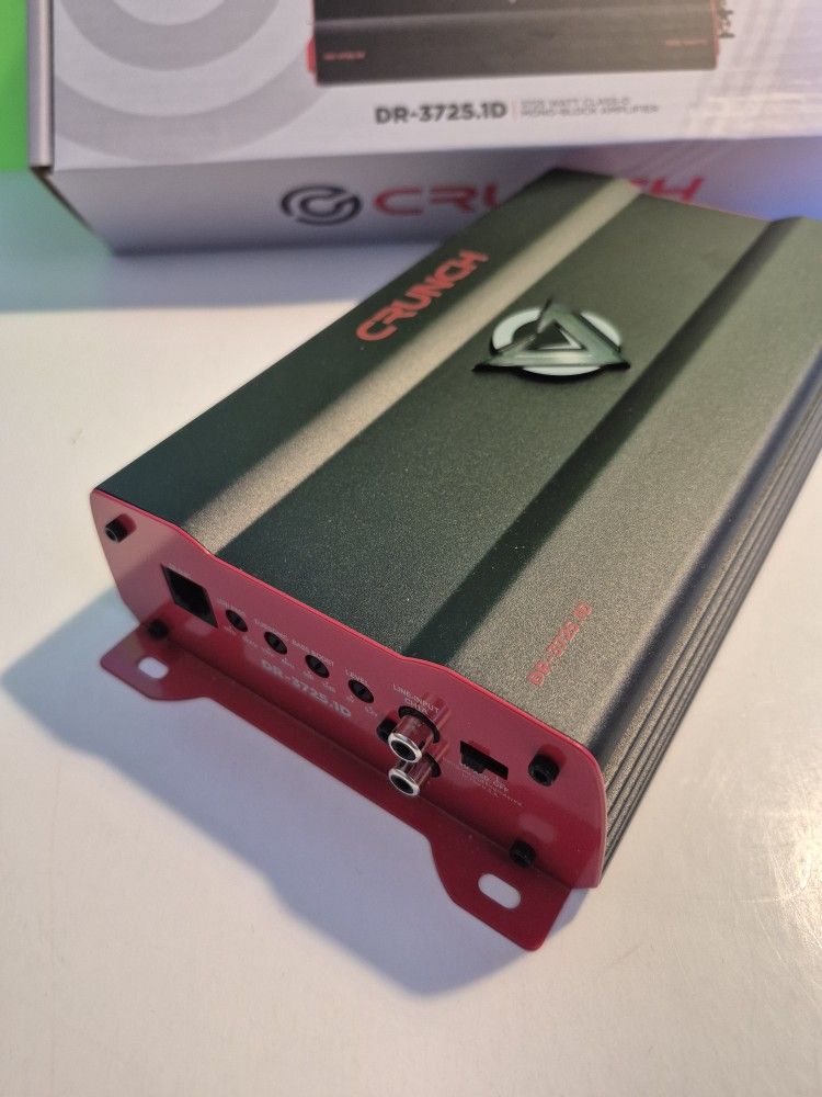 CRUNCH 3725 WATTS MONOBLOCK 1 OHM STABLE BUILT IN CROSSOVER WITH BASS CONTROL CAR AMPLIFIER ( BRAND NEW PRICE IS LOWEST INSTALL NOT AVAILABLE )