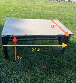 New Table with removable tempered glass
