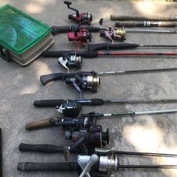 Fishing Rods & Reels Poles Tackle Box Reel