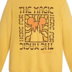 Mickey Mouse ''Here For the Magic'' Pullover Sweatshirt for Adults – Disneyland