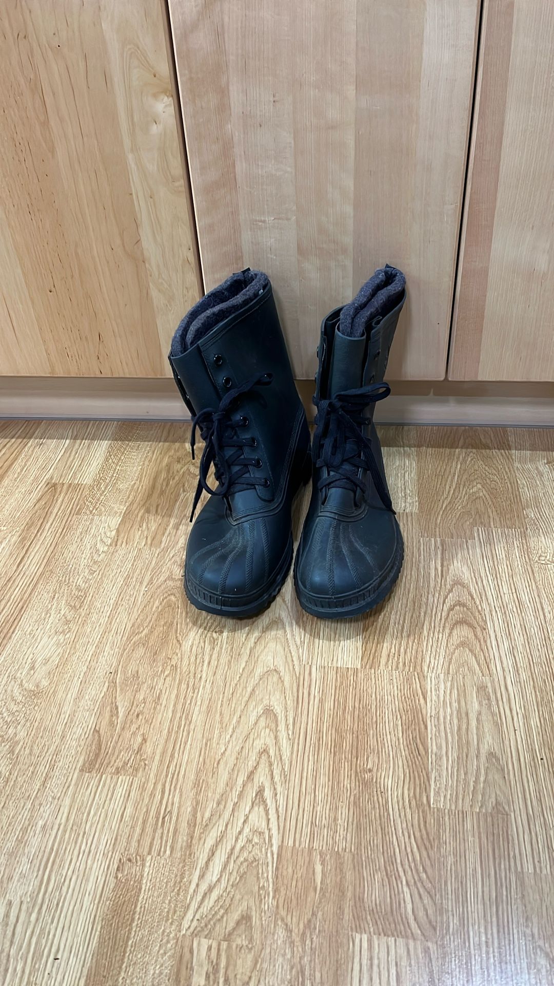 SOREL Kaufman Rubber Boots with Wool Blend Liners - Men’s Size 13