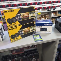 Alpine Ilx-w770 And Kicker Speaker Package 